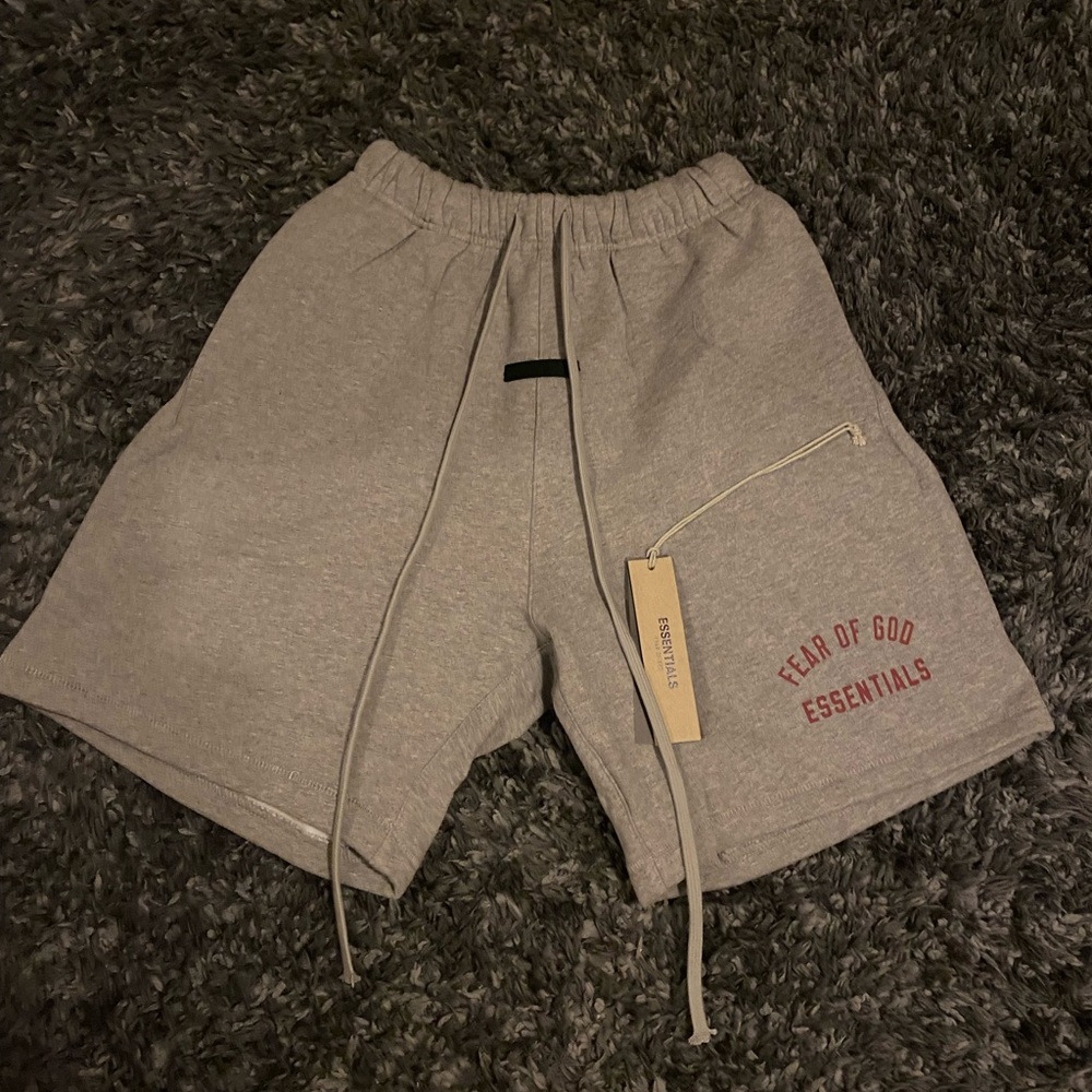 Essentials Athletic Shorts in Heather Gray